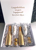 Luxury Engagement Gift Set - Pop the Bubbly Gold