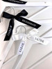 White wooden hanger with personalised ribbon – elegant bridal accessory White wooden hanger with personalised ribbon – elegant bridal accessory