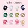 Personalised ribbon in various colours – perfect for weddings and events