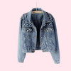 Personalised Pearl Denim Jacket - Ring Personalised Pearl Denim Jacket - Ring