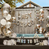 Silver 'Last Disco' 16-inch foil balloon garland spelling out 'Last Disco', ideal for hen party decorations.