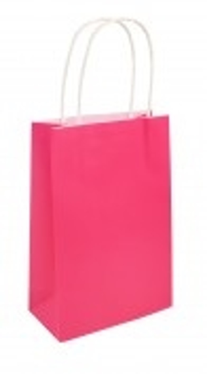 Hot Pink Hen Party Bags with handles 14x21x7cm | Buy Online
