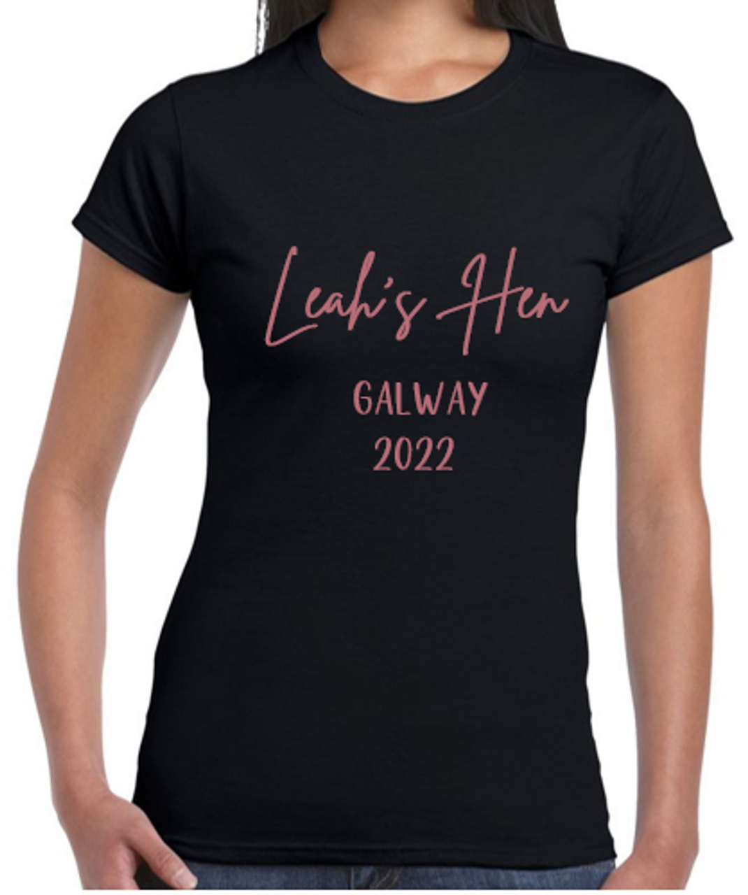 Personalised Black Hen Party T Shirt Buy Online