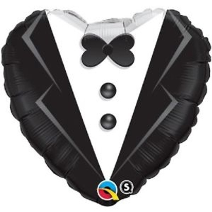 18" Heart Wedding Groom Foil