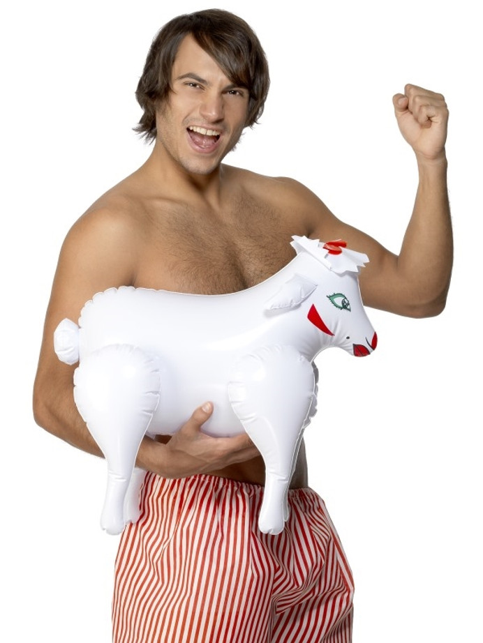 Inflatable Sheep, White, Bonking Baa Baa