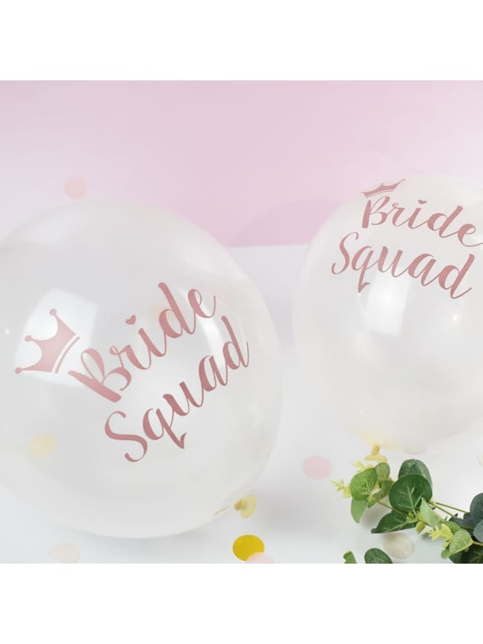 10 Pack Bride Squad Balloons