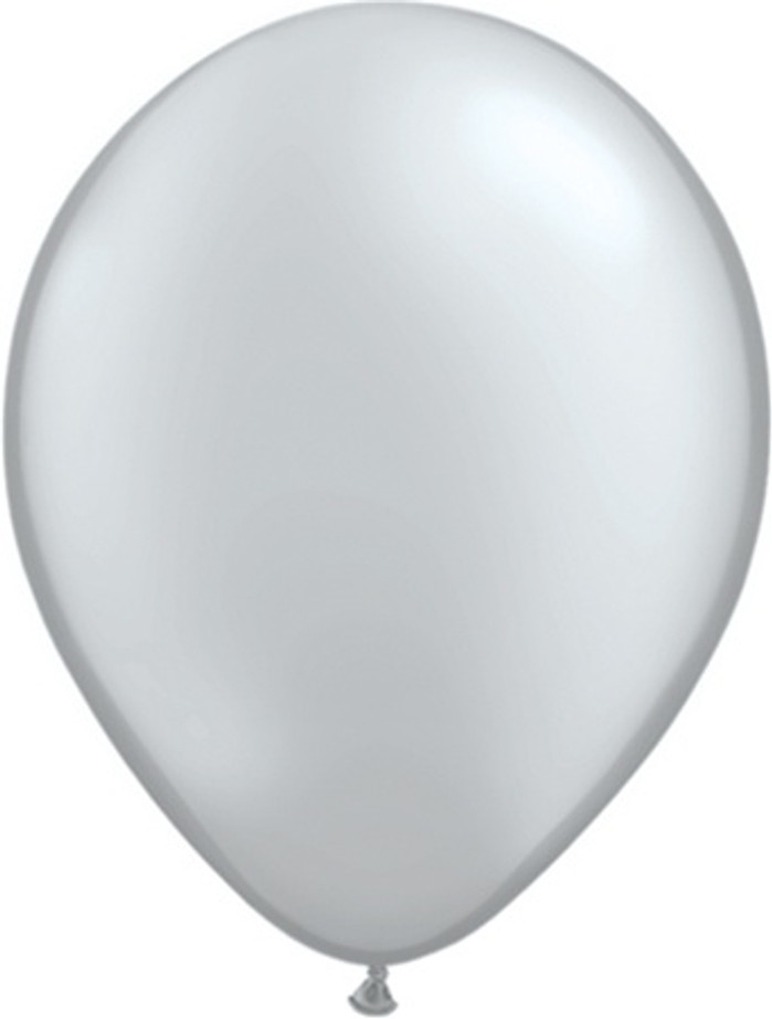 11" Silver Latex Balloons ( 6 per Pack)
