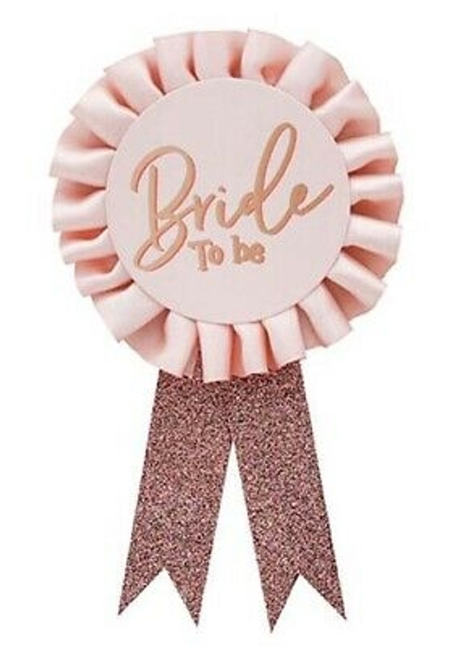 Badge - Bride to be Rose Gold