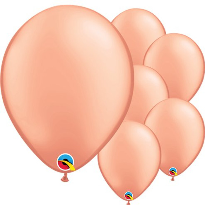 11" Rose Gold Latex Balloons ( 6 per Pack)