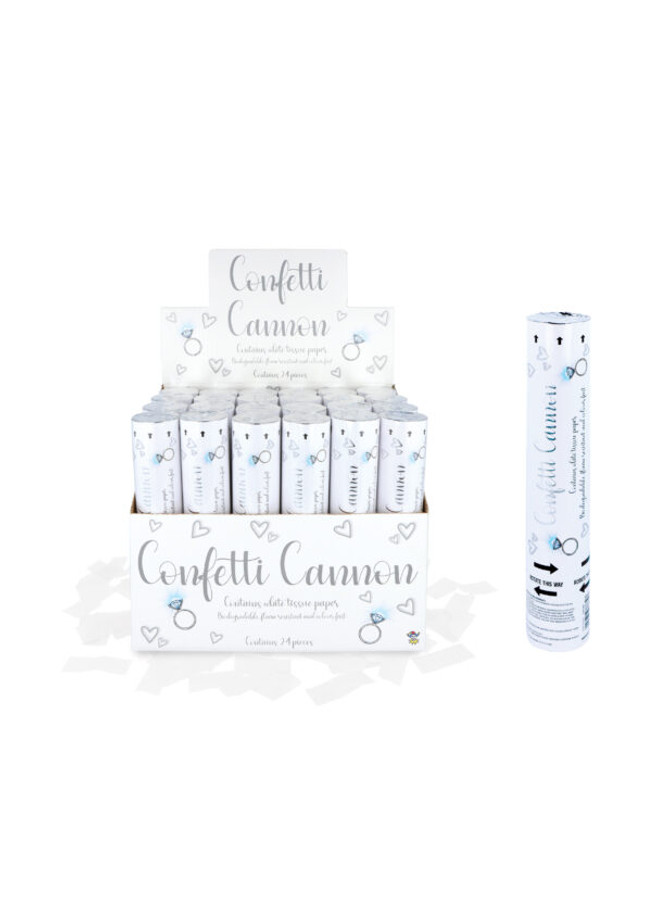 Confetti Canon White Paper, Bio Degradable