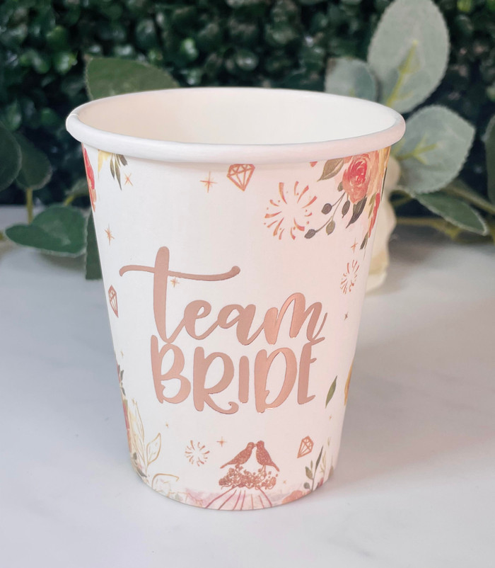Floral Team Bride/Bride Tribe Cups (10)