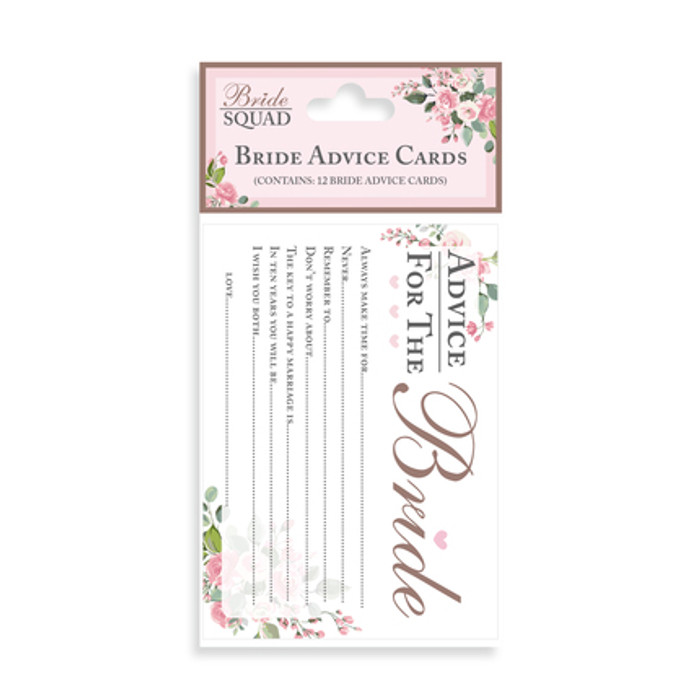 Bride To Be Advice Cards - Bride Squad range