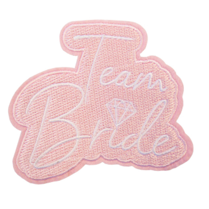 Iron on Patches (6), Pink Team Bride