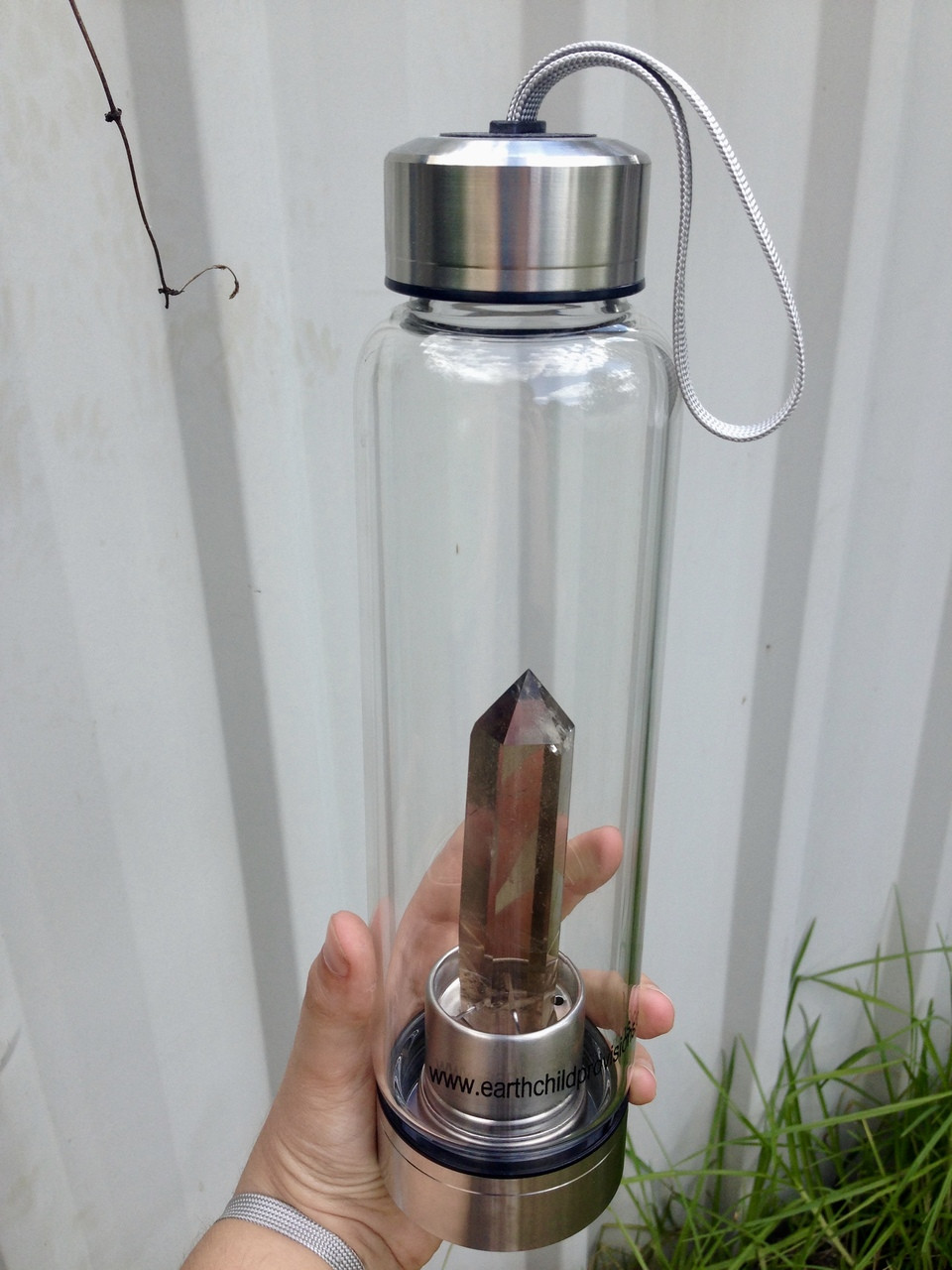 Crystal Elixir Water Bottle Smokey Quartz Earth Child Provisions