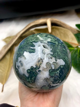 Magical Moss Agate - Sphere