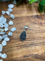 Columbanite Silver Pendant – Rare Starseed Crystal Necklace for Transformation & Spiritual Growth