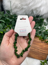 Diopside Chip Bracelet – Stone of Renewal, Healing & Heart Connection Diopside Chip Bracelet – Stone of Renewal, Healing & Heart Connection
