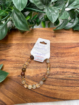 Rutile Quartz Bead Bracelet – Cleansing Energy & Emotional Healing Rutile Quartz Bead Bracelet – Cleansing Energy & Emotional Healing