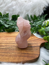 Rose Quartz Pregnant Goddess Carving – Love, Nurturing & Feminine Energy
