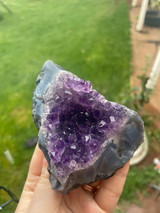 Amethyst with Agate Cluster No.1 – Protection, Calm & Natural Beauty