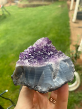 Amethyst with Agate Cluster No.1 – Protection, Calm & Natural Beauty Amethyst with Agate Cluster No.1 – Protection, Calm & Natural Beauty