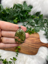 Unakite Pendant – Healing, Balance & Renewal (Sterling Silver)