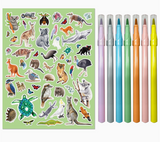 Australian animals colouring set