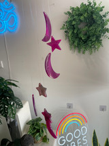 Star and Moon Agate Wind Chime