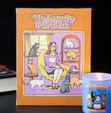 Cat family portrait print