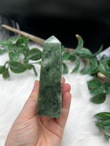 Nephrite Jade Obelisk for love, emotional balance and abundance.