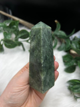 Nephrite Jade Obelisk for love, emotional balance and abundance.