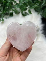 Rose Quartz Heart Gua Sha