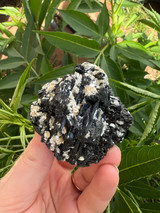 Raw Schorl Black Tourmaline cluster for protection, grounding and energetic cleansing. A powerful crystal for boundaries, space clearing and steady calm.