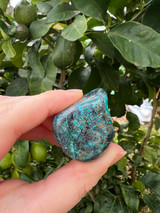 XL hand-cut Shattuckite tumbled stones, known for supporting truth, intuition and clear communication.