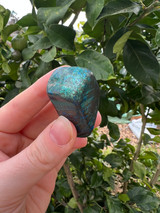 XL hand-cut Shattuckite tumbled stones, known for supporting truth, intuition and clear communication.