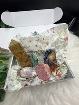 Receive $200 worth of randomly selected crystals for only $60 in our Mudgee store clearance bargain box. Limited boxes available until sold out.