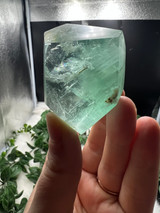 Discover a unique green Fluorite freeform with beautiful natural inclusions. A striking collector’s crystal associated with clarity, focus and balance.
