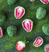 Organic Matcha White Chocolate Strawberries - Freeze Dried