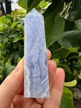 Blue Lace Agate Tower – Calm, Communication & Gentle Healing