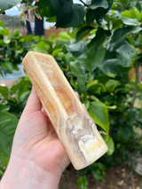 Orange Calcite Carved Incense burner - Energetic Balance