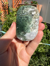 Moss Agate palmstone