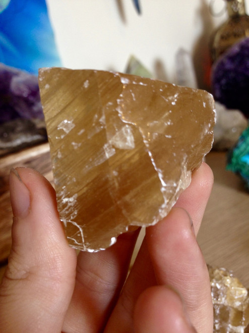 Honey Calcite Natural Chunk