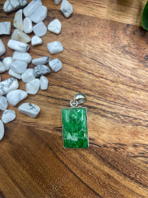 Maw Sit Sit Silver Pendant – Rare Green Gemstone Necklace for Vitality, Heart Chakra & Healing Maw Sit Sit Silver Pendant – Rare Green Gemstone Necklace for Vitality, Heart Chakra & Healing