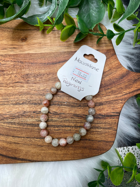 Moonstone Bead Bracelet – Divine Feminine Energy & Intuition Moonstone Bead Bracelet – Divine Feminine Energy & Intuition