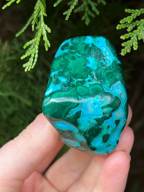 Malachite & Chrysocolla Freeform - 1 | Protection, Peace & Heart-Led Transformation