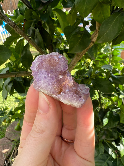 Spirit Quartz clusters, a sparkling crystal for harmony, spiritual growth and uplifted energy. Beautiful for meditation, display and sacred spaces.