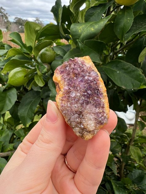 Iron-Rich South African Amethyst  – Grounding Protection & Spiritual Calm