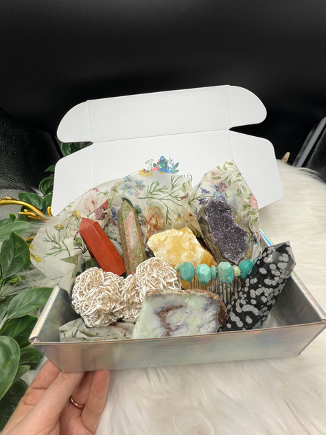 Receive $200 worth of randomly selected crystals for only $60 in our Mudgee store clearance bargain box. Limited boxes available until sold out.