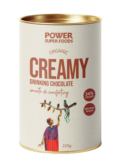 Smooth, creamy and comforting dairy free drinking chocolate with 34% cacao