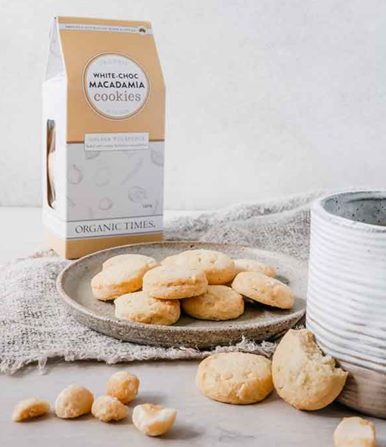 Organic White Chocolate Macadamia Cookies